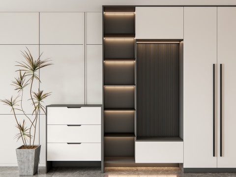 Entryway hallway entrance hall corridor furniture 20 3D Модель