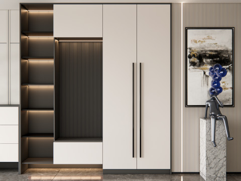 Entryway hallway entrance hall corridor furniture 20 3D Модель