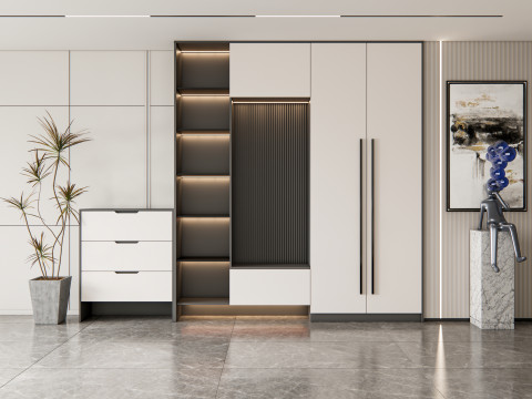 Entryway hallway entrance hall corridor furniture 20 3D Модель