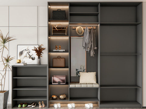 Entryway hallway entrance hall corridor furniture 20 3D Модель