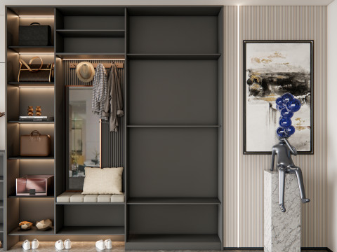 Entryway hallway entrance hall corridor furniture 20 3D Модель