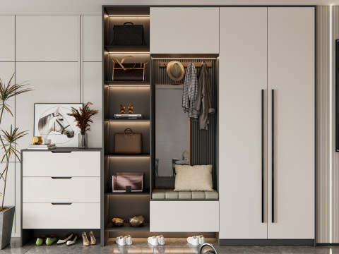 Entryway hallway entrance hall corridor furniture 20 3D Модель