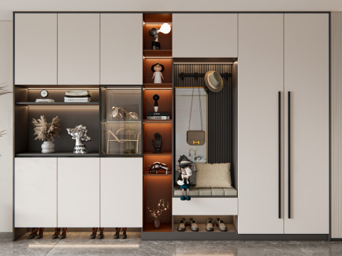 Entryway hallway entrance hall corridor furniture 21 3Dモデル