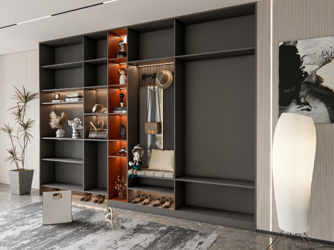 Entryway hallway entrance hall corridor furniture 21 3Dモデル