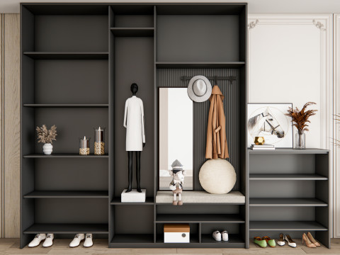 Entryway hallway entrance hall corridor furniture 22 3Dモデル