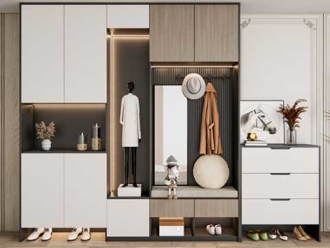 Entryway hallway entrance hall corridor furniture 22 3Dモデル