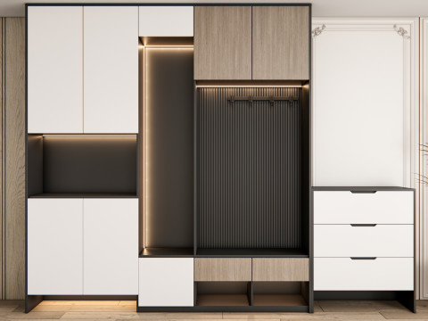 Entryway hallway entrance hall corridor furniture 22 3Dモデル