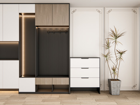 Entryway hallway entrance hall corridor furniture 22 3Dモデル