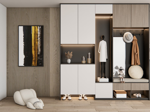 Entryway hallway entrance hall corridor furniture 22 3Dモデル