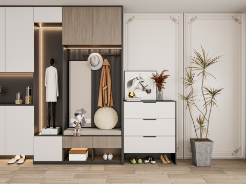 Entryway hallway entrance hall corridor furniture 22 3Dモデル