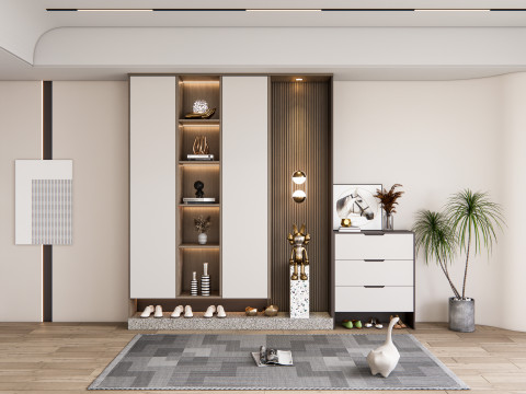 Entryway hallway entrance hall corridor furniture 23 Modelo 3D