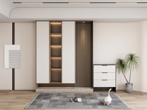 Corredor de entrada hall de entrada m&oacute;veis de corredor 23 Modelo 3D