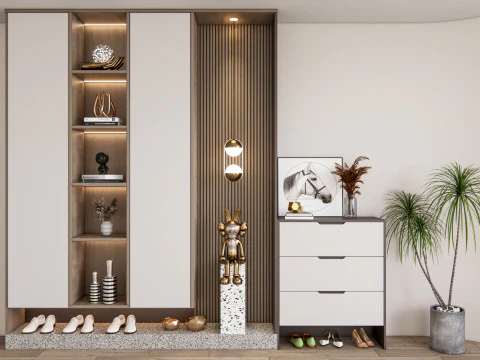 Corredor de entrada hall de entrada m&oacute;veis de corredor 23 Modelo 3D