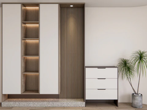 Corredor de entrada hall de entrada m&oacute;veis de corredor 23 Modelo 3D