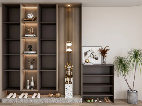 Corredor de entrada hall de entrada m&oacute;veis de corredor 23 Modelo 3D