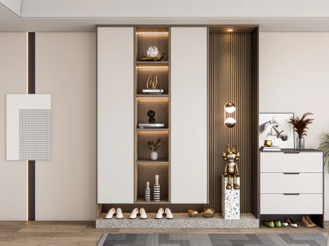 Corredor de entrada hall de entrada m&oacute;veis de corredor 23 Modelo 3D