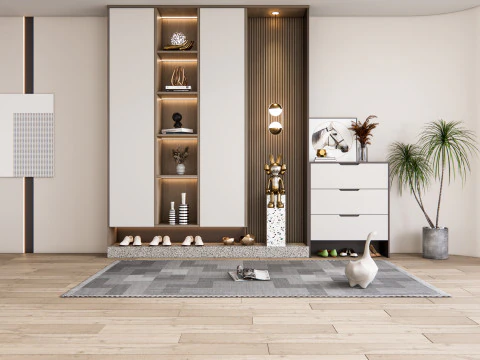 Corredor de entrada hall de entrada m&oacute;veis de corredor 23 Modelo 3D