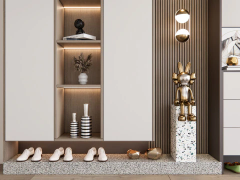 Corredor de entrada hall de entrada m&oacute;veis de corredor 23 Modelo 3D