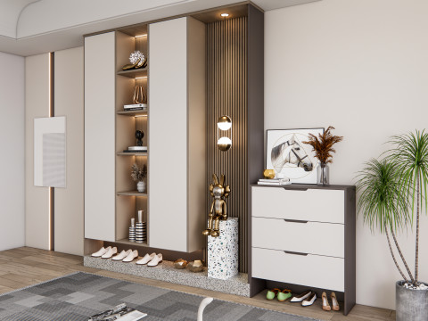 Entryway hallway entrance hall corridor furniture 23 Modelo 3D