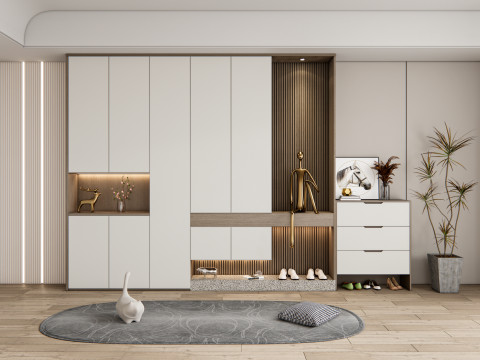 Entryway hallway entrance hall corridor furniture 24 Model 3D