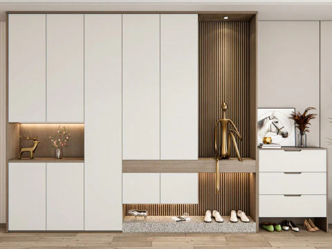 Entryway hallway entrance hall corridor furniture 24 3D Model