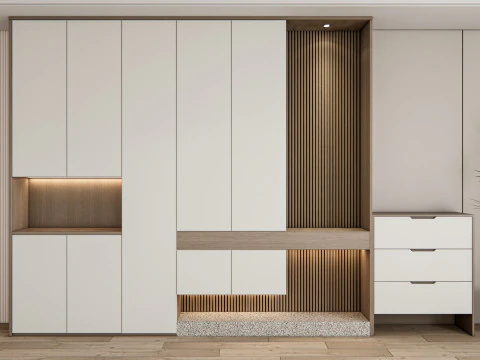 Entryway hallway entrance hall corridor furniture 24 3D Model