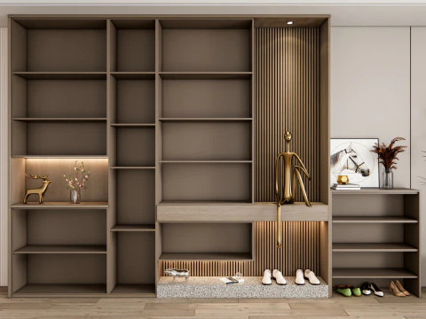 Entryway hallway entrance hall corridor furniture 24 3D Model