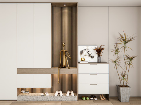 Entryway hallway entrance hall corridor furniture 24 Model 3D