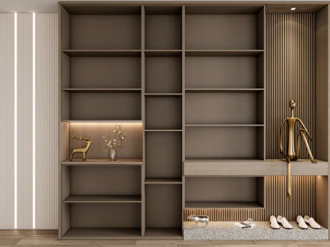 Entryway hallway entrance hall corridor furniture 24 3D Model