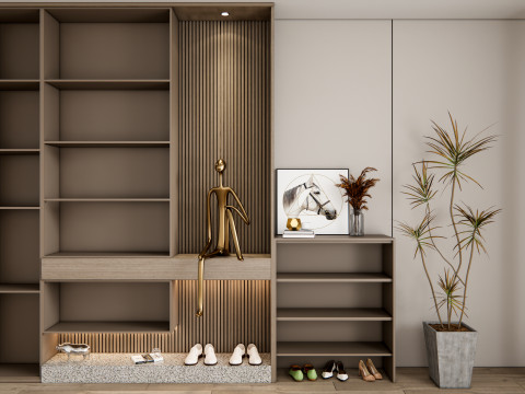 Entryway hallway entrance hall corridor furniture 24 Model 3D