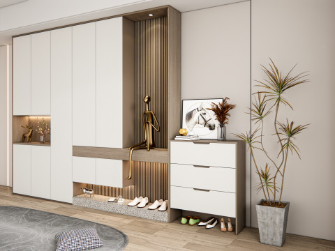 Entryway hallway entrance hall corridor furniture 24 Model 3D