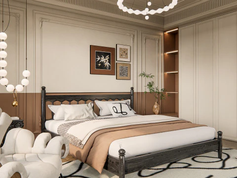 Schlafzimmer 9 3D Modell