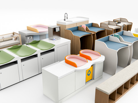 Baby Care Bed 1 3D Model