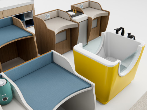 Baby Care Bed 1 3D Model