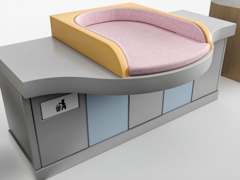 Baby Care Bed 1 3D Model