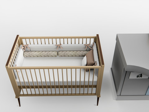 Baby Care Bed 1 3D Model