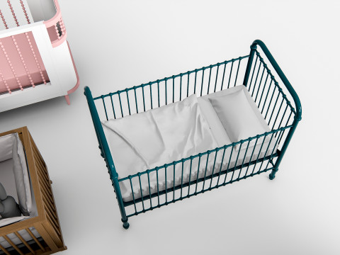 Baby Crib 1 3D Model