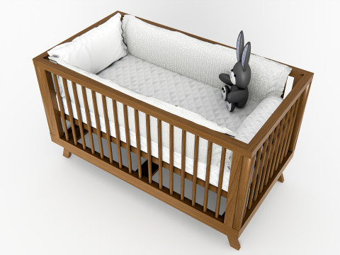 Baby Crib 1 3D Model