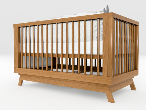 Baby Crib 1 3D Model