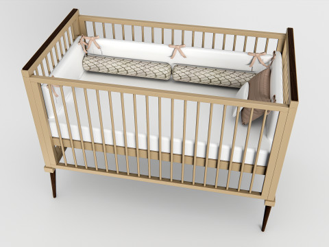 Baby Crib 1 3D Model