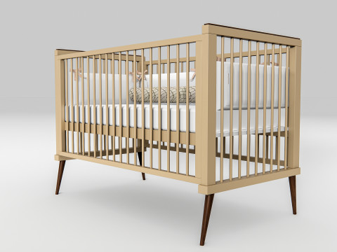 Baby Crib 1 3D Model