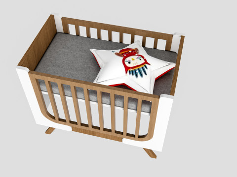 Baby Crib 1 3D Model