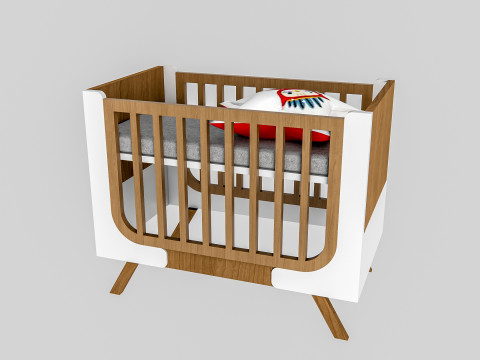 Baby Crib 1 3D Model