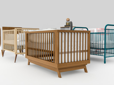 Baby Crib 1 3D Model