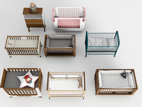 Baby Crib 1 3D Model