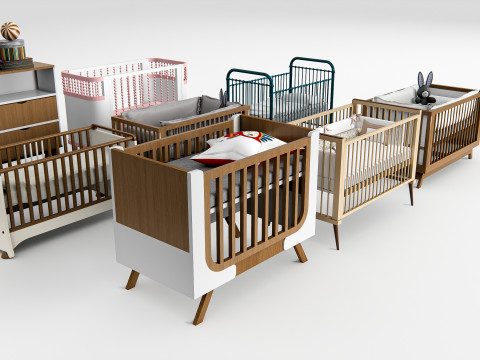 Baby Crib 1 3D Model
