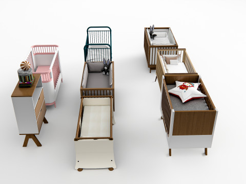 Baby Crib 1 3D Model
