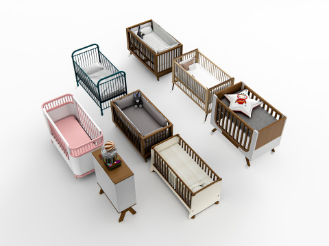 Baby Crib 1 3D Model