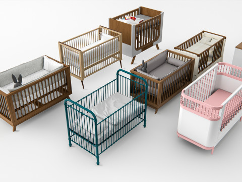 Baby Crib 1 3D Model
