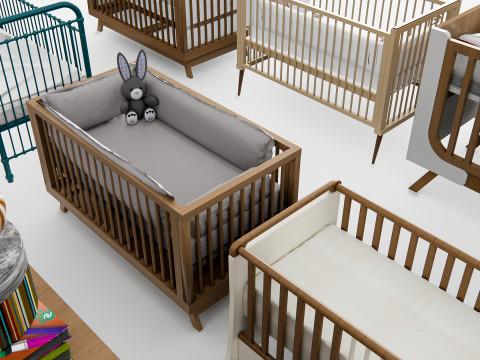 Baby Crib 1 3D Model